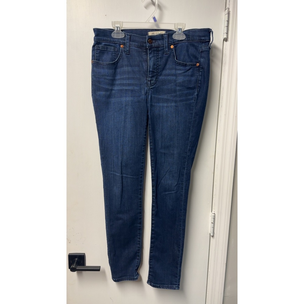 Madewell | 8 Inch Skinny Jeans Dark Wash Denim Mid Rise | Size 27